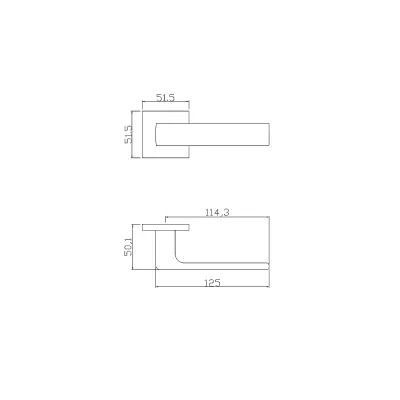 Ручка ADDEN BAU GRANE S-560 WHITE (цвет БЕЛЫЙ)