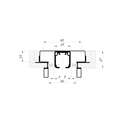 Комплект для обрамления пенала SLD.Comfort-PENAL frame BL